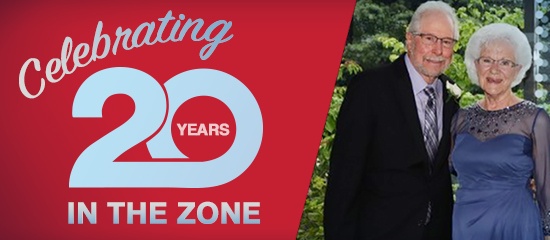 Celebrating 20 Years In The Zone - Theodora and John D.